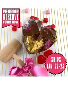 Faceted Heart Medium 3 Part Chocolate Mold