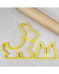 Standing Bunny Egg Holder Cutter Set