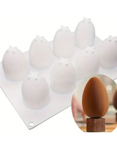 3D Silicone Egg Mold 8 Cavity