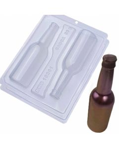 3 Part Chocolate Mold Beer Bottle