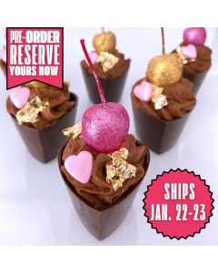 Dessert Cup Heart 3 Part Chocolate Mold