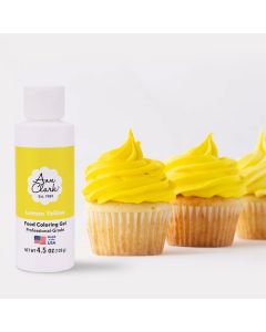 Lemon Yellow Food Color Gel, Large 4.5 oz.  (SKU 34-029)