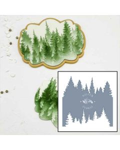 Tree Line Stencil by Killer Zebras