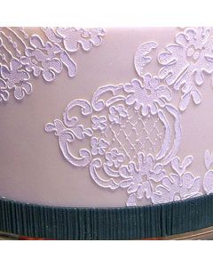 Alencon Lace Cartouche Stencil