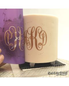 Custom Traditional Monogram with Dotted Border