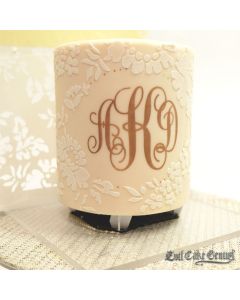 Anna Lace Wreath and Custom Traditional Monogram Set