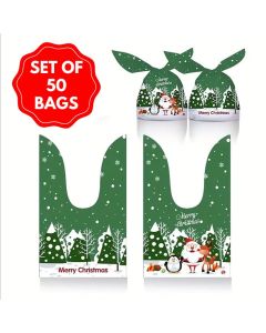 Tie Treat Bags North Pole Friends