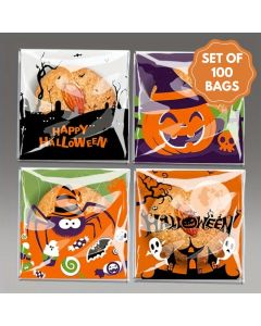 Self Seal Cookie Bags Halloween