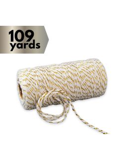 Baker's Twine Gold & White