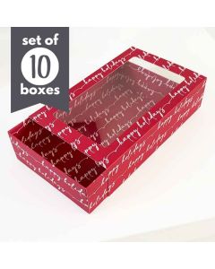 Chocolate Bark/Treat Boxes Happy Holidays