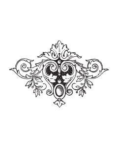 Baroque Medallion Mesh Stencil