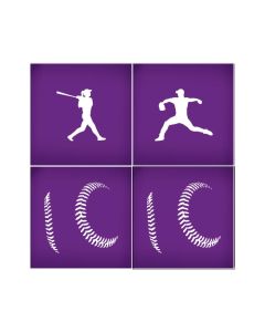 Baseball Mesh Stencil Set