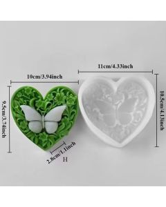 Bas Relief Heart Molds Set of 2