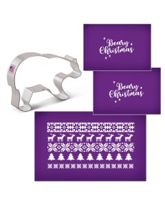 Beary Christmas Mesh Stencil Set