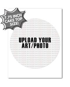 Customizable Blank Slate Cake-Size Icing Sheet