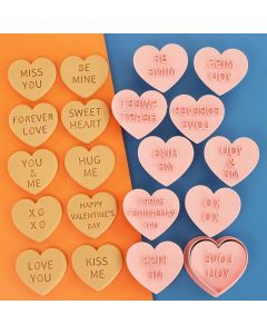 Cookie Embosser Set Conversation Hearts