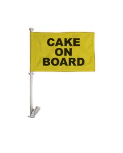 Cake On Board Car Flag