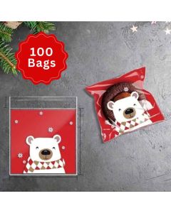 Self Seal Cookie Bags Polar Bears