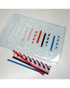 Chocolate Mold Numbers Lollipop