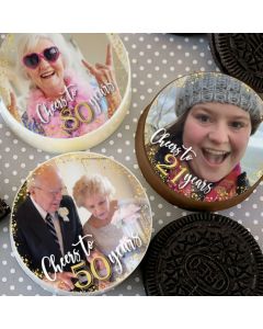 Customizable Icing Sheet Cheers Photo Cookie