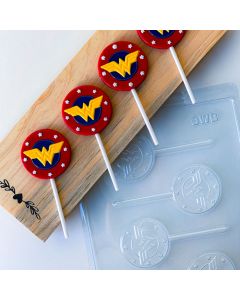 Chocolate Mold Wonderful Woman Lolly 