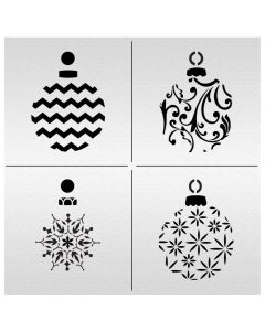 Christmas Ornament Cut-Apart Stencil Set