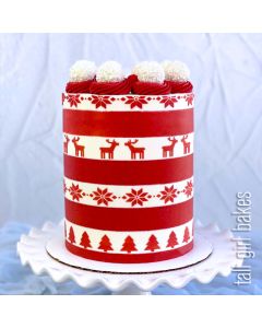 Christmas Sweater Stripe Stencil