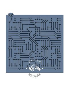 Circuit Board Stencil by Killer Zebras