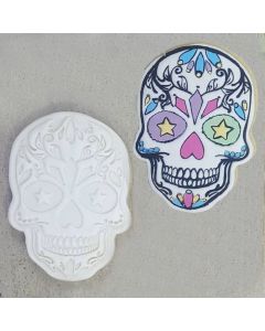 Cookie Embosser Set Sugar Skull Starry Eyes