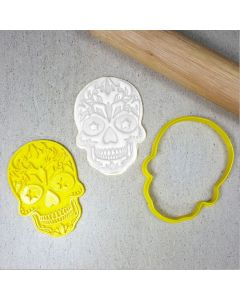 Cookie Embosser Set Sugar Skull Starry Eyes