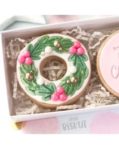 Cookie Embosser Set Christmas Wreath