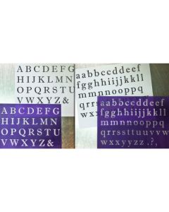 Classic Alphabet Upper and Lowercase Mesh Stencil