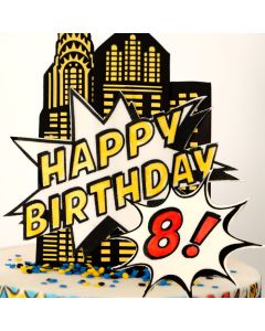 Super Comic Birthday Numbers Set