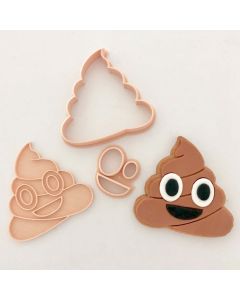 Cookie Embosser Set Poo Emoji