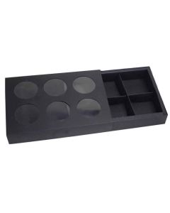 Cookie Treat Boxes 6 Cavity Black