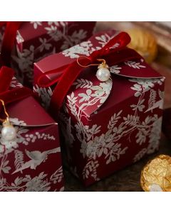 Crimson Toile Treat Boxes (Set of 10)