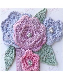 Mould Crochet Flowers & Leaf