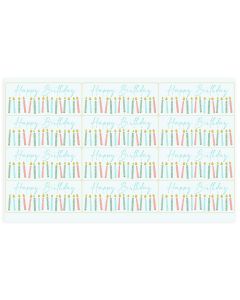 Chocolate Transfer Birthday Candles Bars