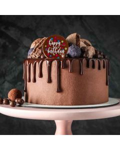 Chocolate Transfer Happy Birthday Rounds