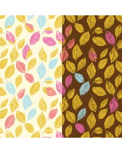 Chocolate Transfer Boho Leaves