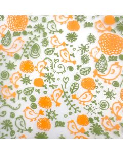 Chocolate Transfer Sheet Garden Birds