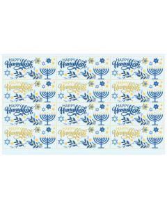 Chocolate Transfer Hanukkah Bars