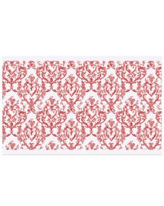 Chocolate Transfer Sheet Heart Damask