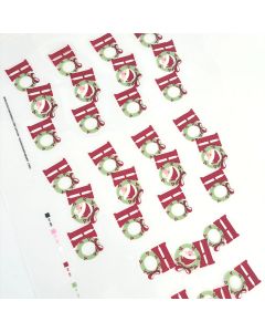 Chocolate Transfer Sheet Ho Ho Ho Santas Bars