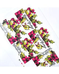 Chocolate Transfer Sheet Season's Greetings Bars