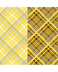 Chocolate Transfer Metallic Plaid