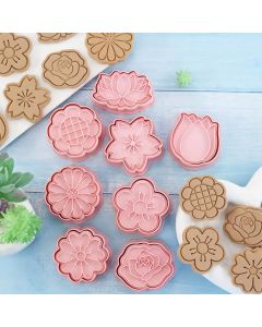 Flower Garden Cookie Cutter and Embosser Set