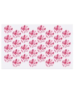 Chocolate Transfer Sheet Rose Love Chablon