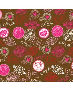 Chocolate Transfer Sheet Valentine's Day Postmarks