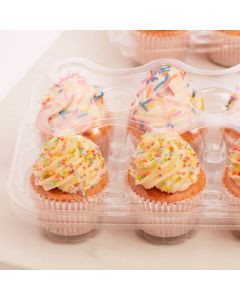 Cupcake Container Holds 6 Set of 3